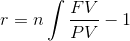 Interest rate formula