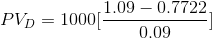 Present value of an annuity due 